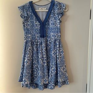 Vineyard Vines Cay Scarf Print Pintuck Dress